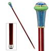 Design Toscano The Imperial Collection: Peacock's Tail Enameled Walking Stick FH222